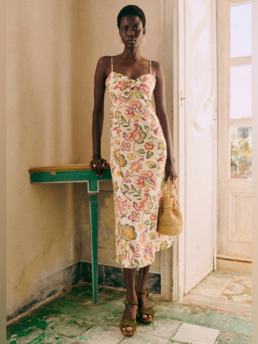SEZANE CHIARETTA MIDI DRESS